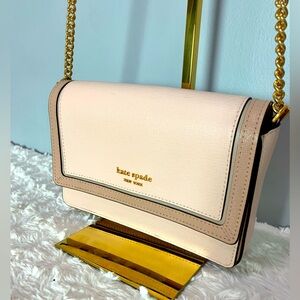 New Kate Spade Morgan Block Purse Wallet Dogwood Crossbody 1/2 Price Off Retail